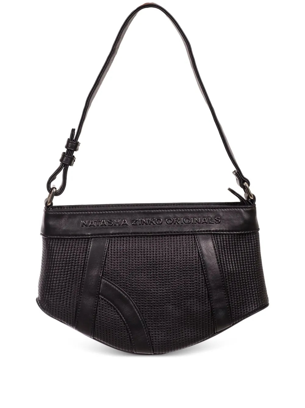 Natasha Zinkounderwear leather shoulder bag