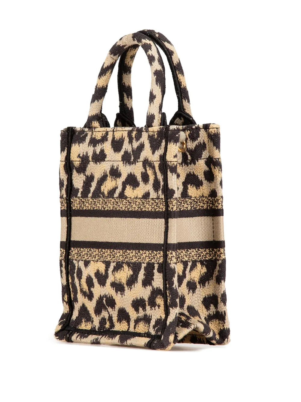 Pre-OwnedChristian Dior Pre-Owned2022 Mini Canvas Mizza Vertical Book Tote satchel