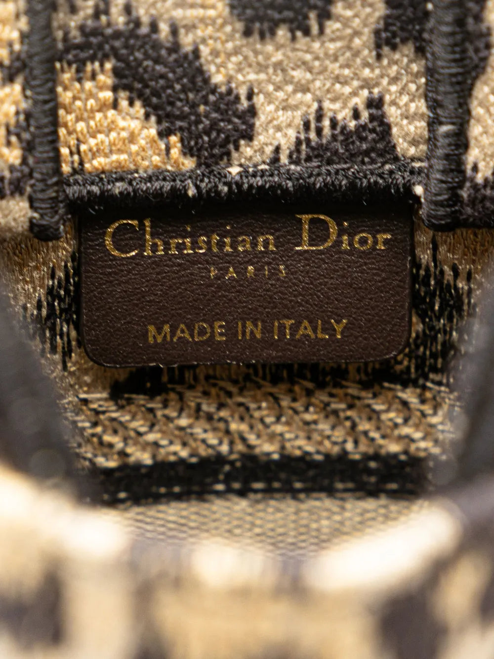 Pre-OwnedChristian Dior Pre-Owned2022 Mini Canvas Mizza Vertical Book Tote satchel