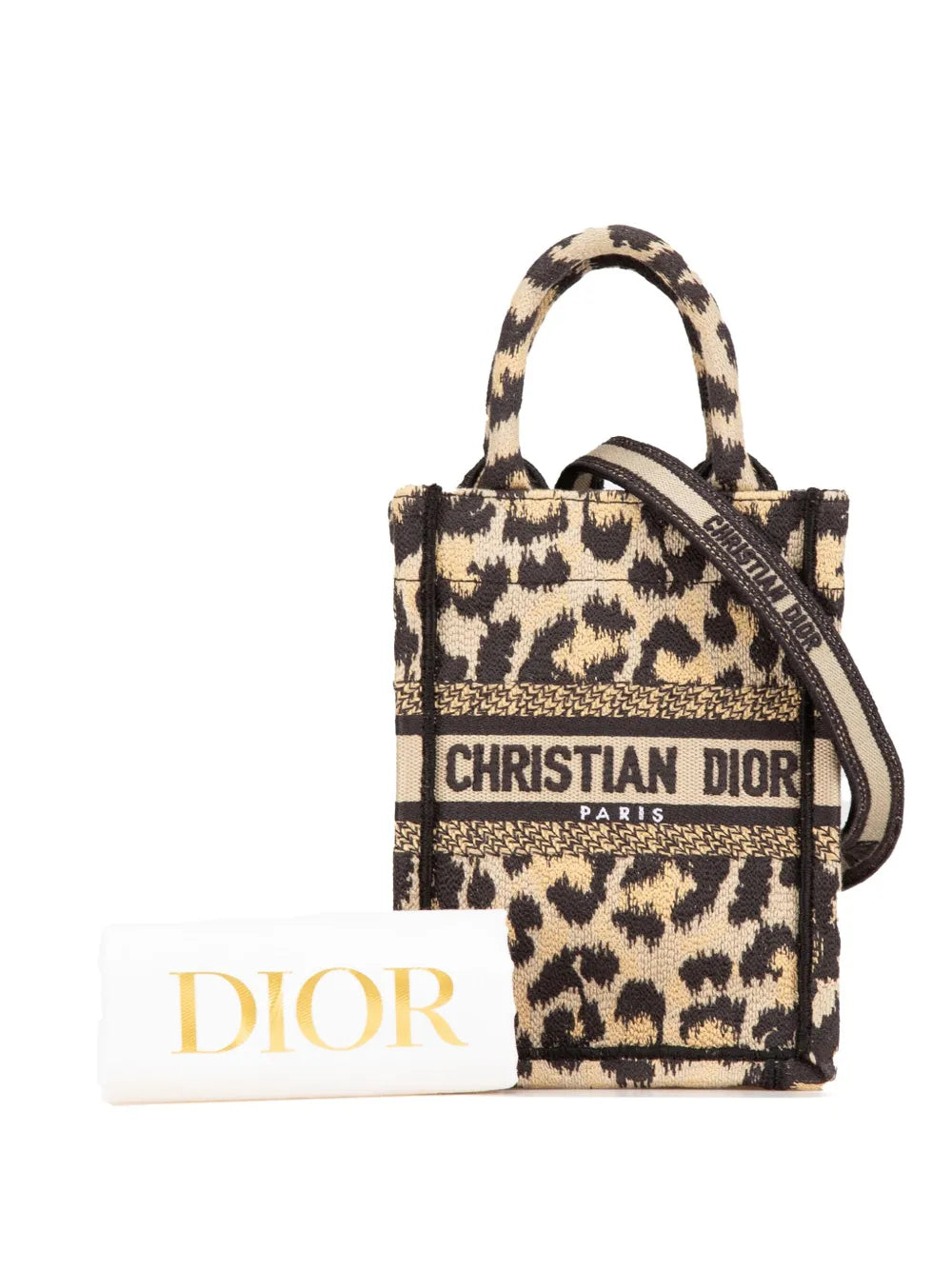 Pre-OwnedChristian Dior Pre-Owned2022 Mini Canvas Mizza Vertical Book Tote satchel