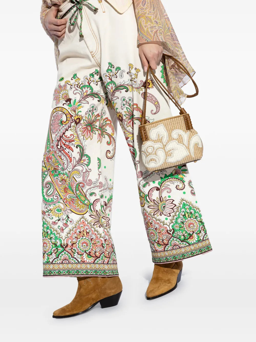 ETROembroidered-design shoulder bag