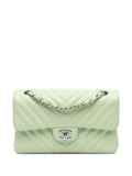 Pre-OwnedCHANEL Pre-Owned2021-2024 Small Classic Chevron Lambskin Double Flap shoulder bag