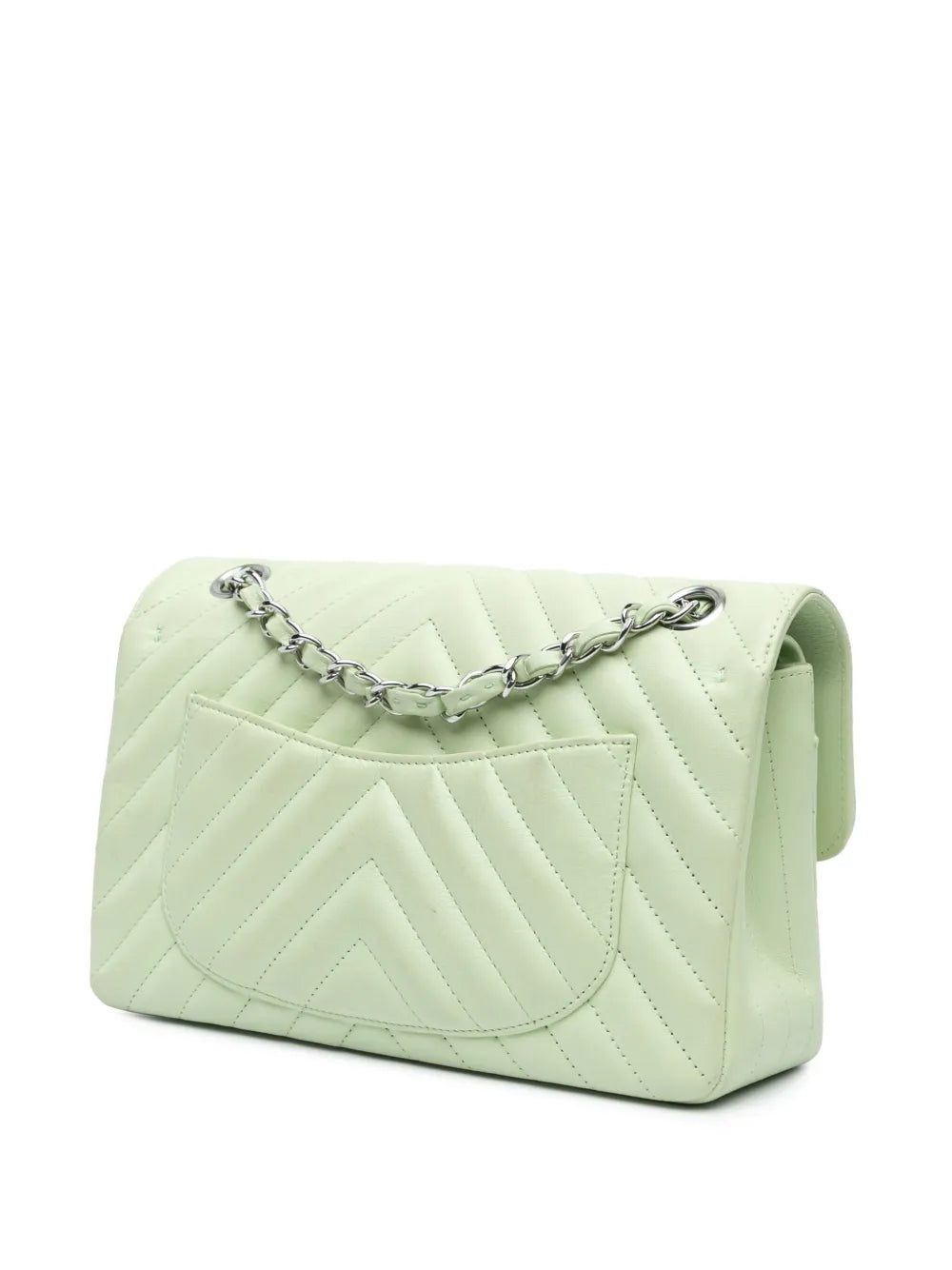 Pre-OwnedCHANEL Pre-Owned2021-2024 Small Classic Chevron Lambskin Double Flap shoulder bag