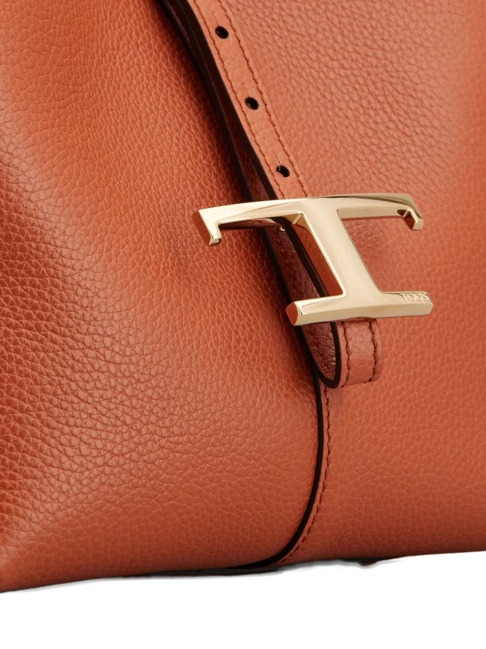Tod'sT-buckle pebble-grain tote bag