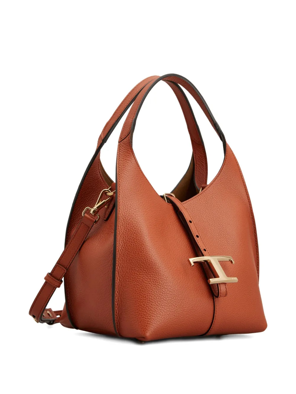 Tod'sT-buckle pebble-grain tote bag