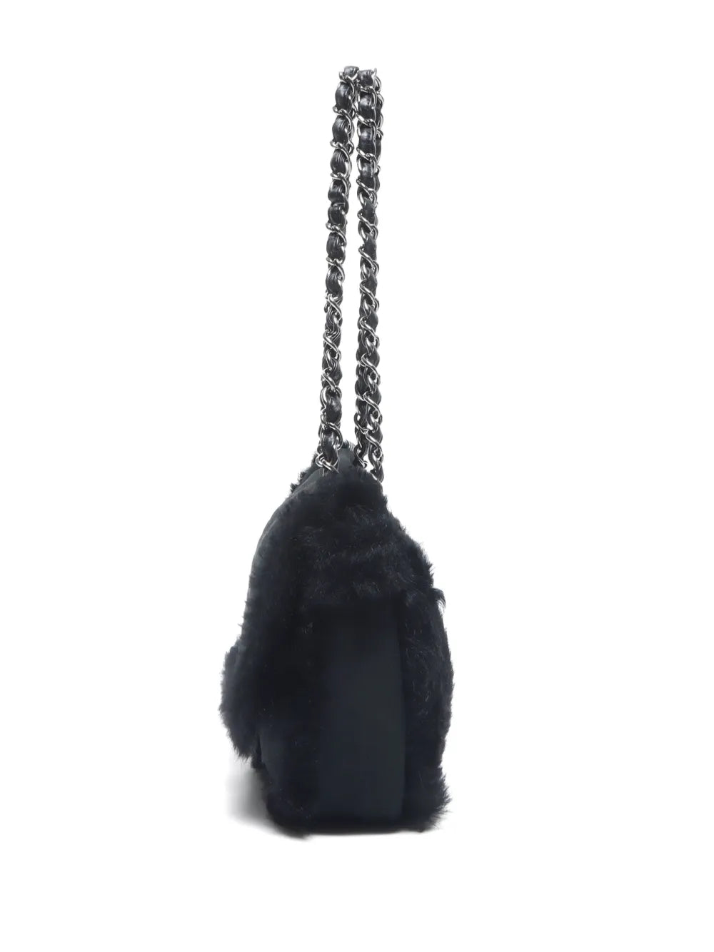 Pre-OwnedCHANEL Pre-Owned2007 faux-fur trim shoulder bag