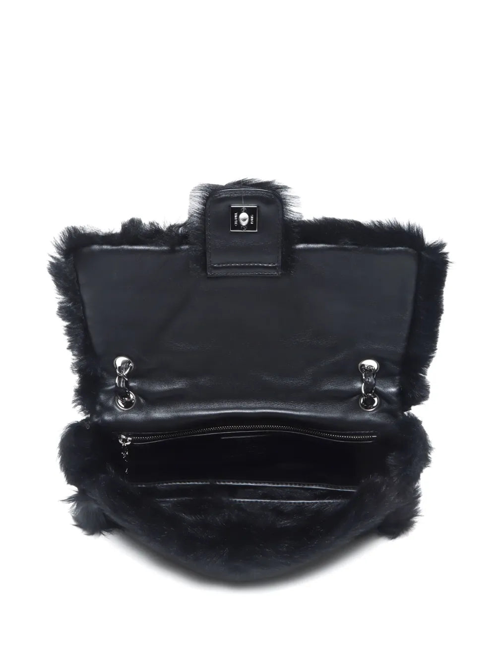Pre-OwnedCHANEL Pre-Owned2007 faux-fur trim shoulder bag