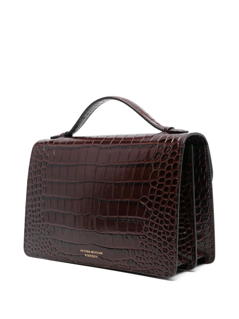 Victoria Beckhamembossed-crocodile shoulder bag