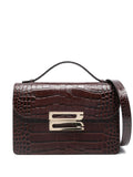 Victoria Beckhamembossed-crocodile shoulder bag