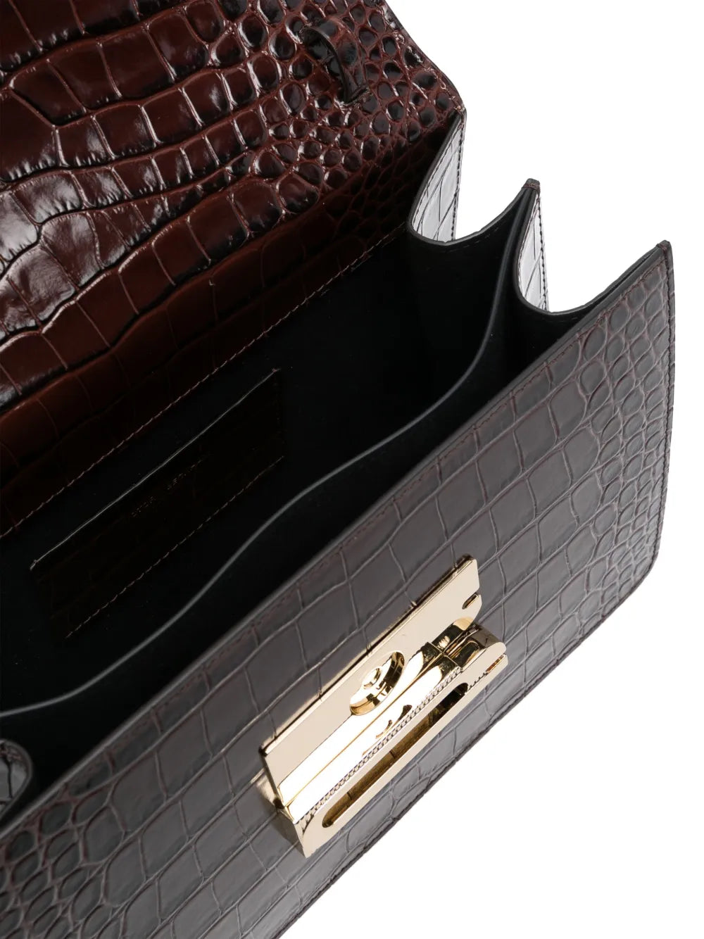 Victoria Beckhamembossed-crocodile shoulder bag
