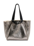 AllSaintsIzzy reversible shearling tote bag