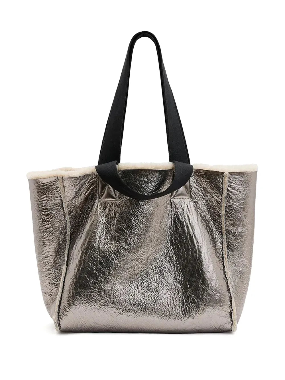 AllSaintsIzzy reversible shearling tote bag