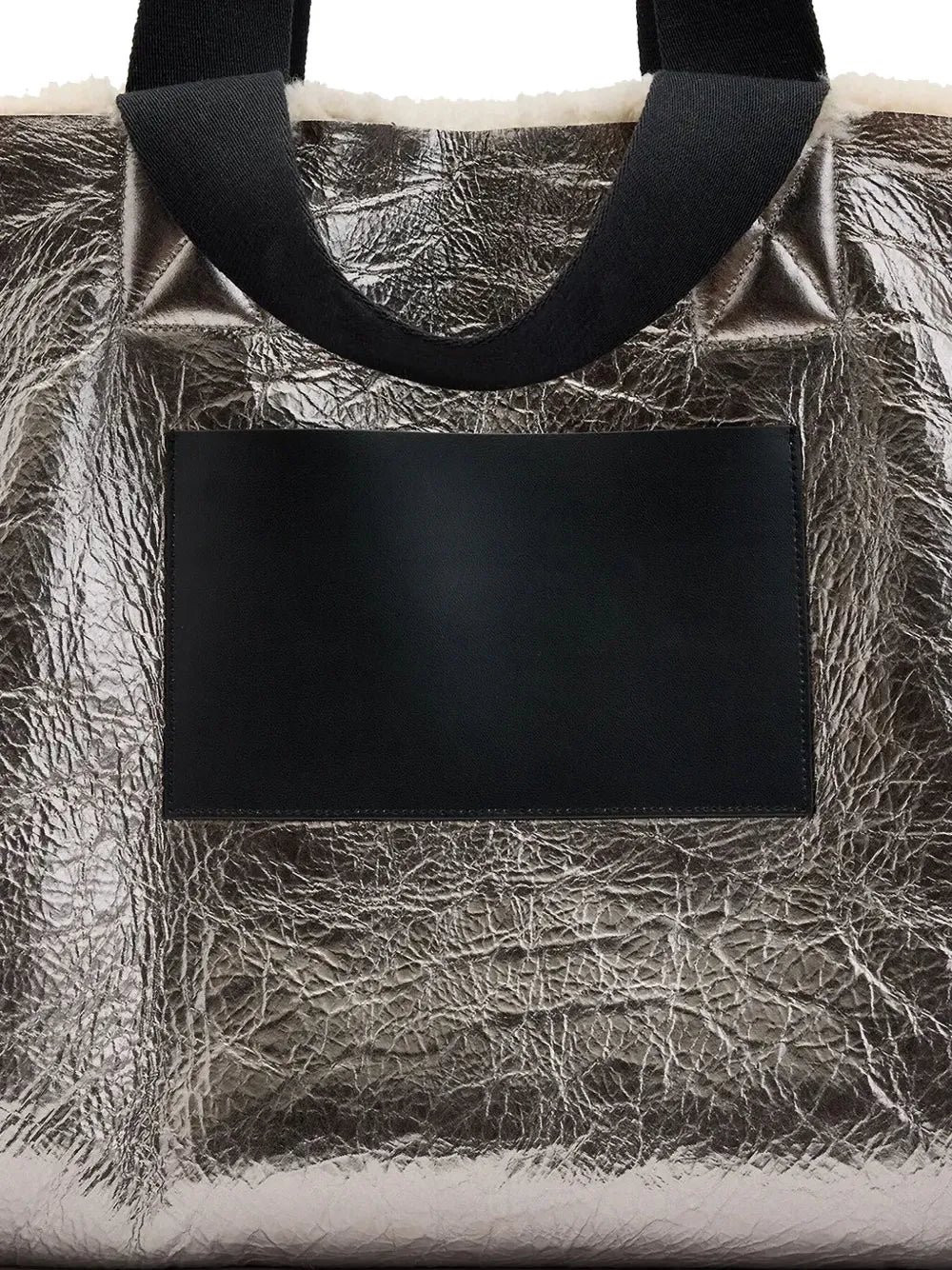 AllSaintsIzzy reversible shearling tote bag