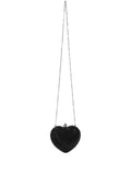MACH & MACHcrystal heart clutch bag