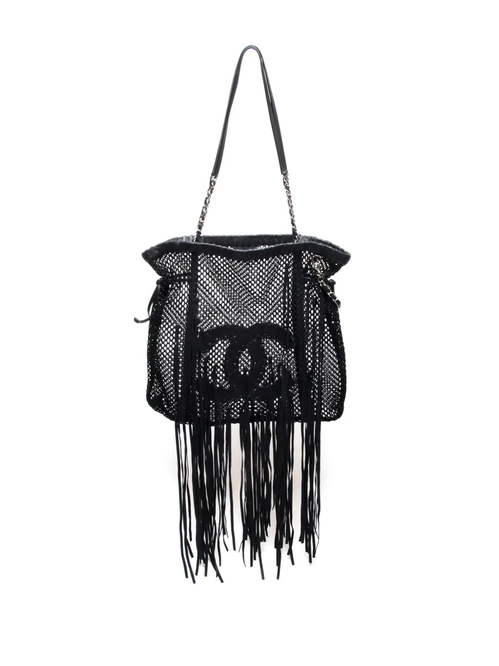 Pre-OwnedCHANEL Pre-Owned2009-2010 CC mesh handbag