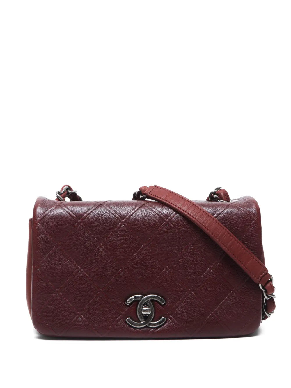 Pre-OwnedCHANEL Pre-Owned2013-2014 diamond-quilted shoulder bag
