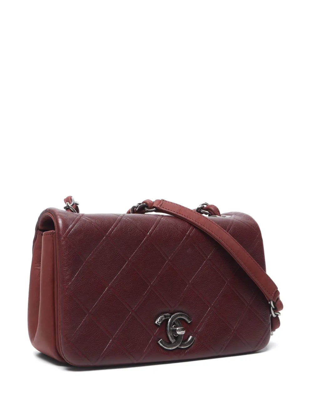Pre-OwnedCHANEL Pre-Owned2013-2014 diamond-quilted shoulder bag