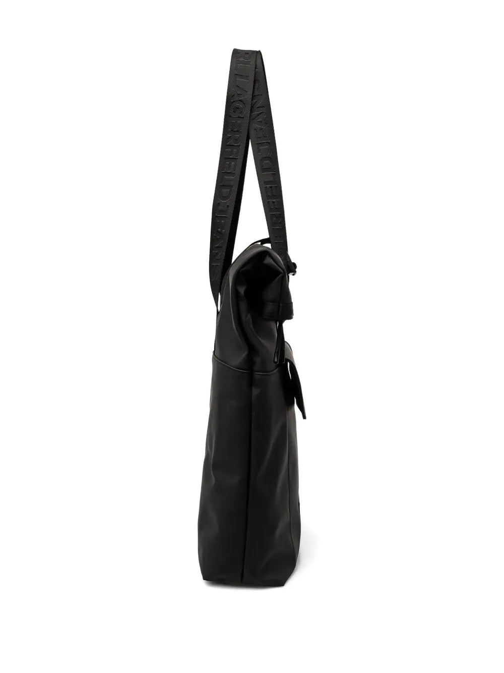 Karl Lagerfeld Jeanslogo-plaque roll-top tote bag