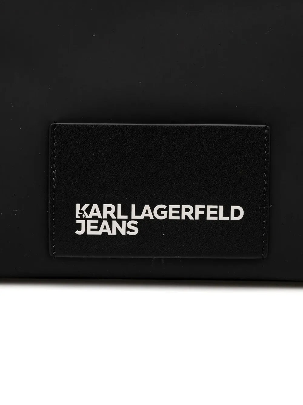 Karl Lagerfeld Jeanslogo-plaque roll-top tote bag