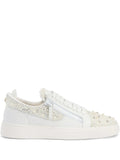 Giuseppe Zanotti Frankie Crystal-Encrusted Double-Zip Low-Top Sneakers