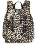 GANNIleopard-print backpack