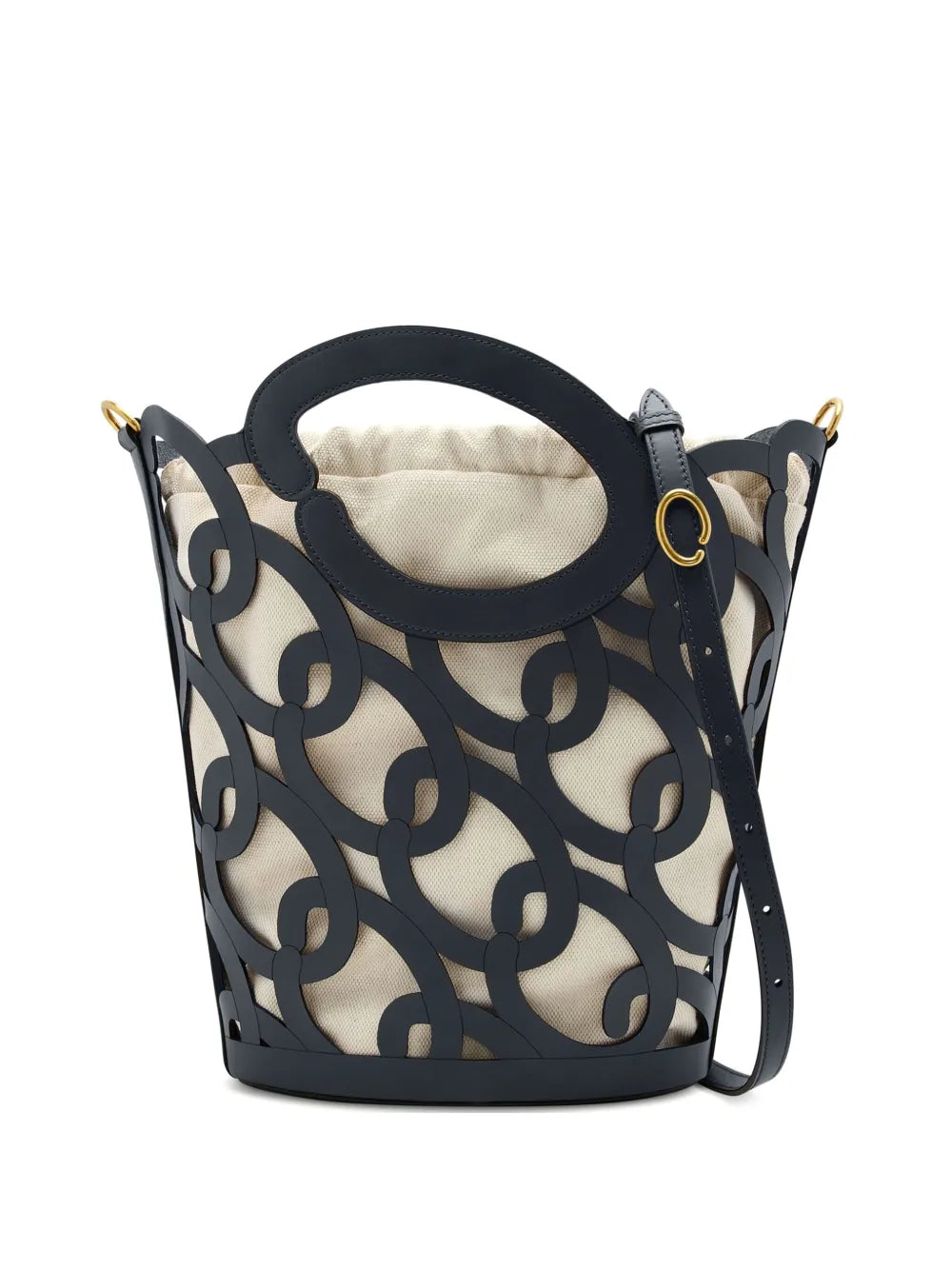 Oscar de la Rentaleather bucket bag