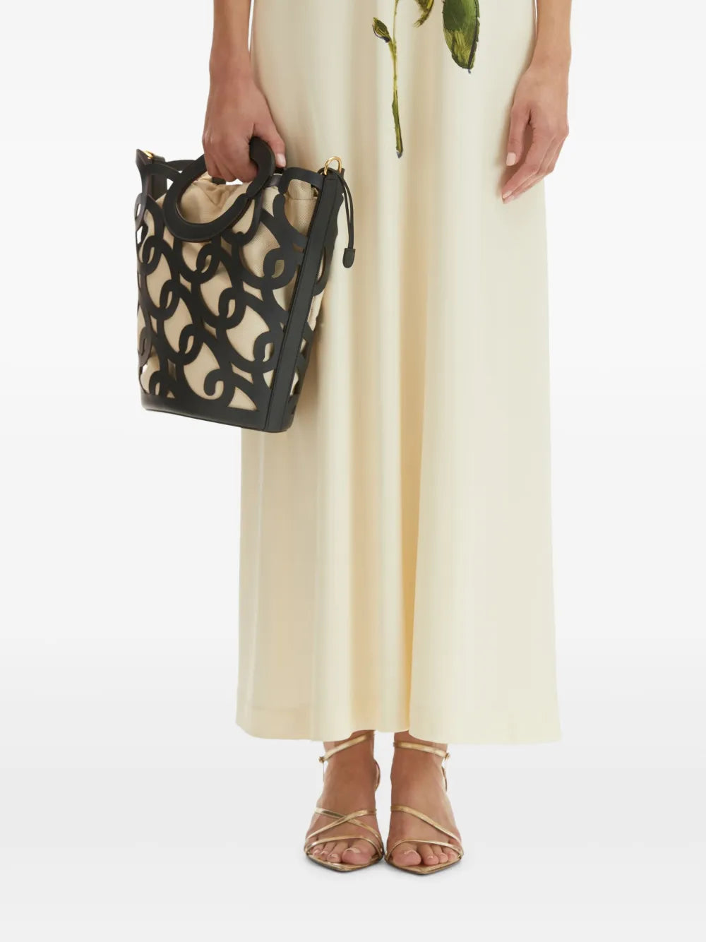 Oscar de la Rentaleather bucket bag