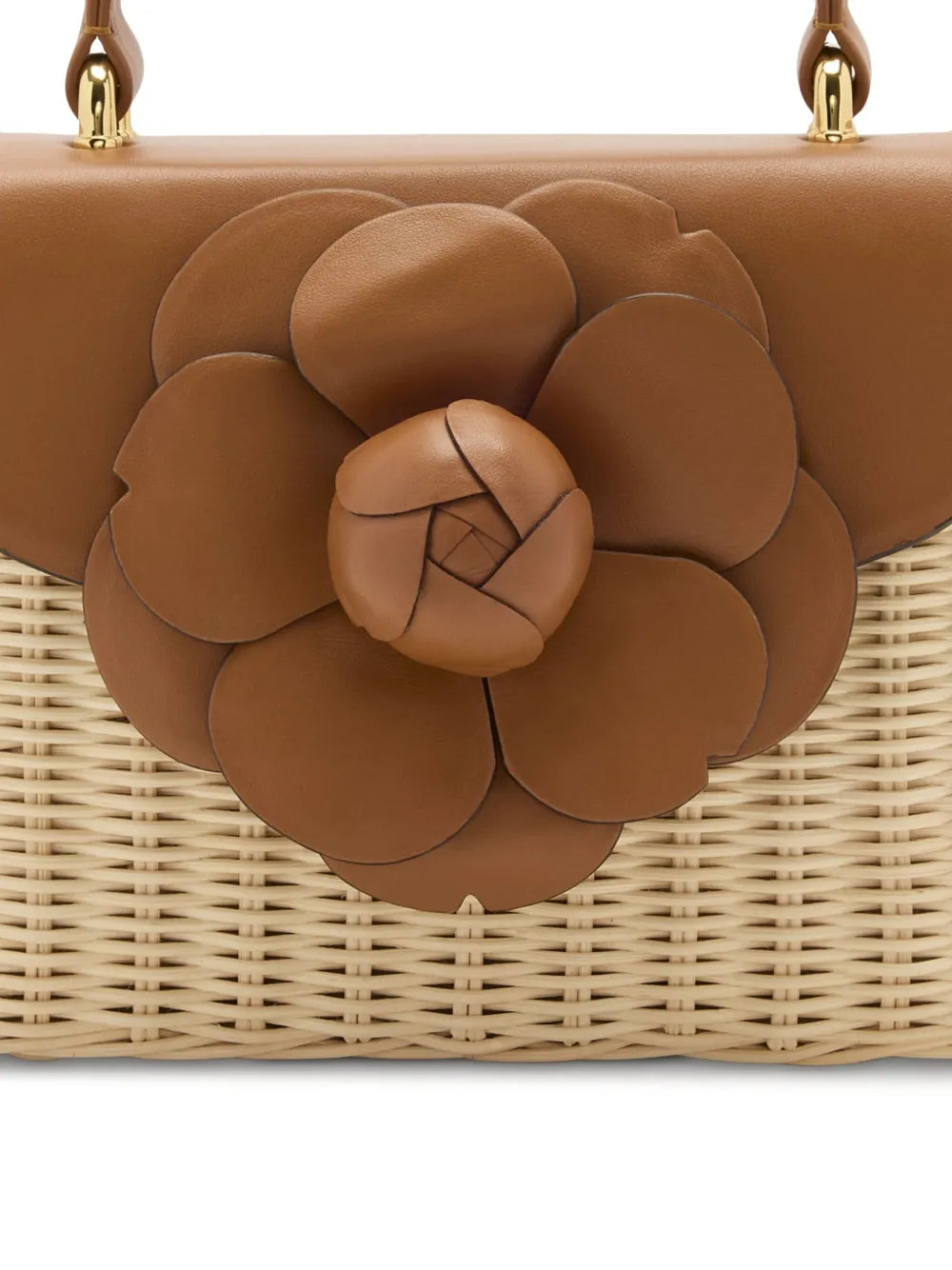 Oscar de la Rentaflower-appliqutote bag