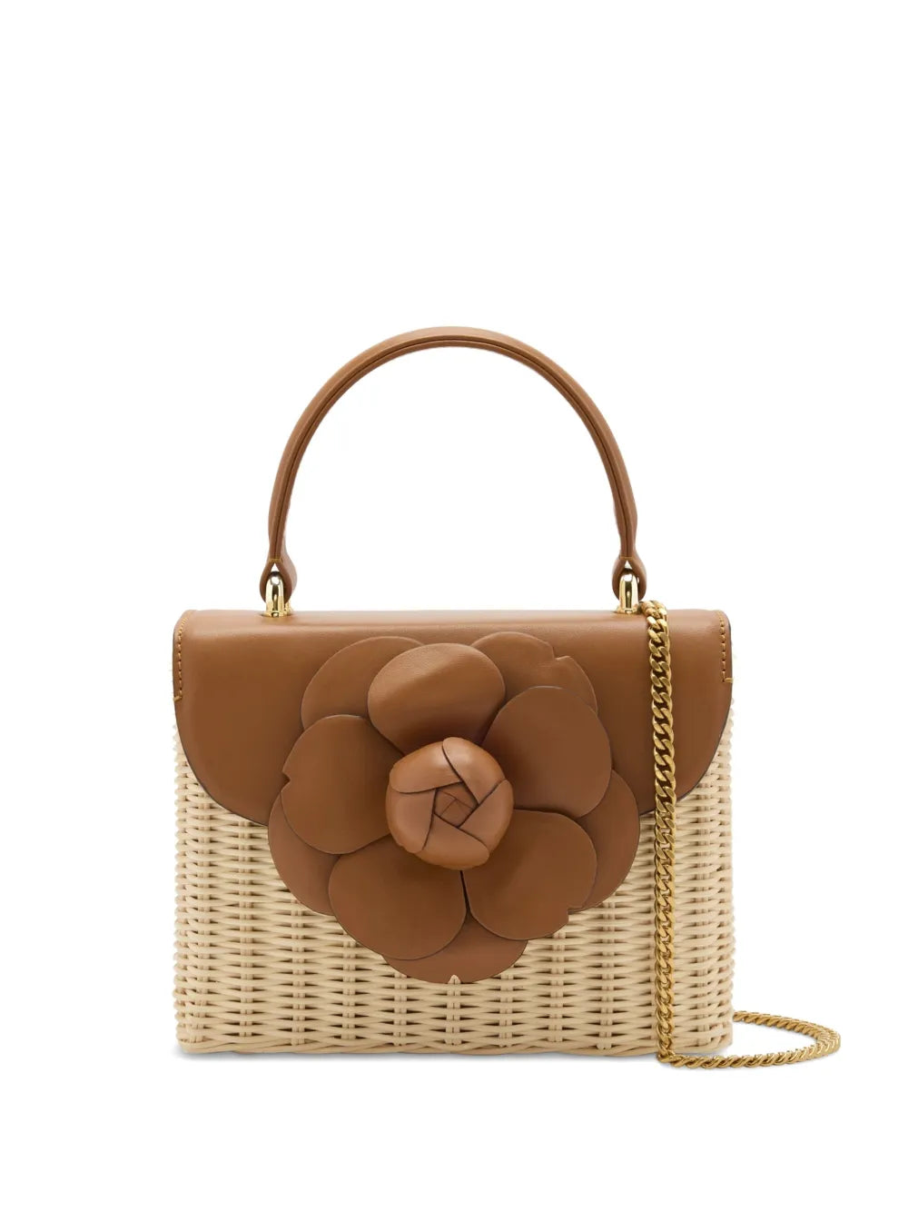 Oscar de la Rentaflower-appliqutote bag
