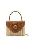 Oscar de la Rentaflower-appliqutote bag