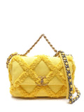 Pre-OwnedCHANEL Pre-Ownedx 2020-2021s medium 19 Canvas Flap shoulder bag