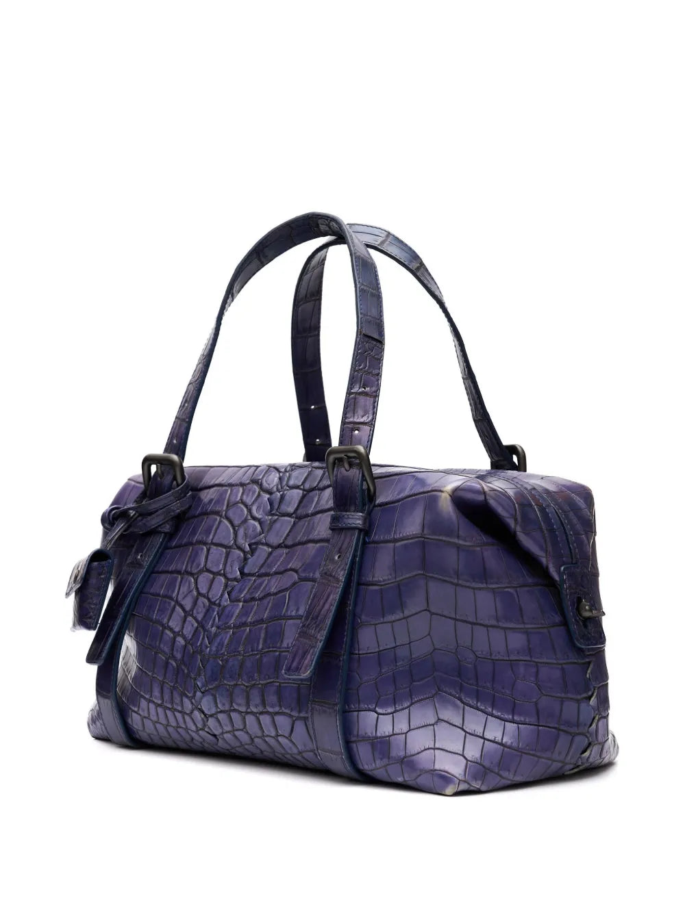 Pre-OwnedBottega Veneta Pre-Ownedcrocodile-embossed leather tote bag