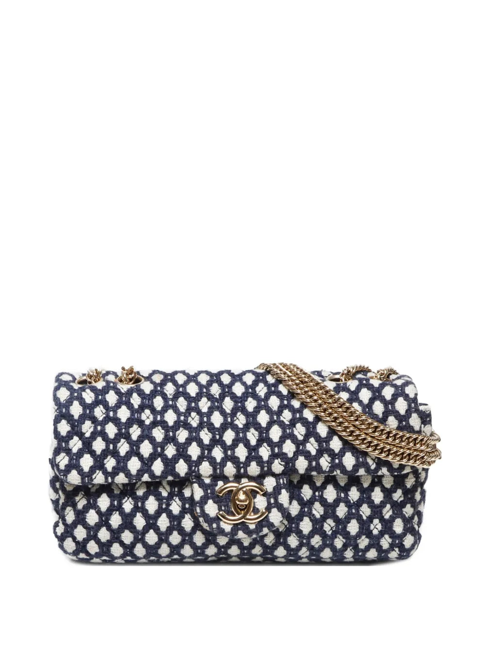 Pre-OwnedCHANEL Pre-Owned2008-2009 Classic Flap Knit shoulder bag