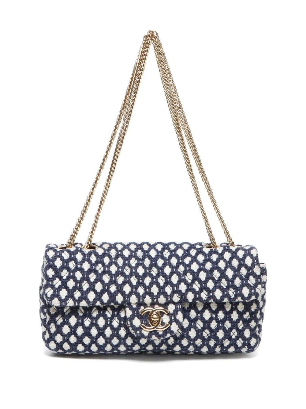 Pre-OwnedCHANEL Pre-Owned2008-2009 Classic Flap Knit shoulder bag