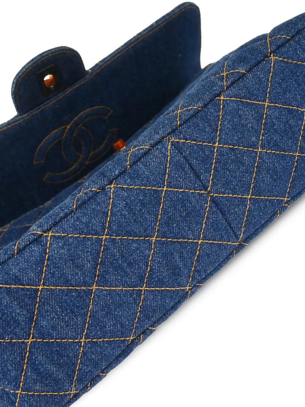 Pre-OwnedCHANEL Pre-Owned1997 denim diamond-quilted shoulder bag
