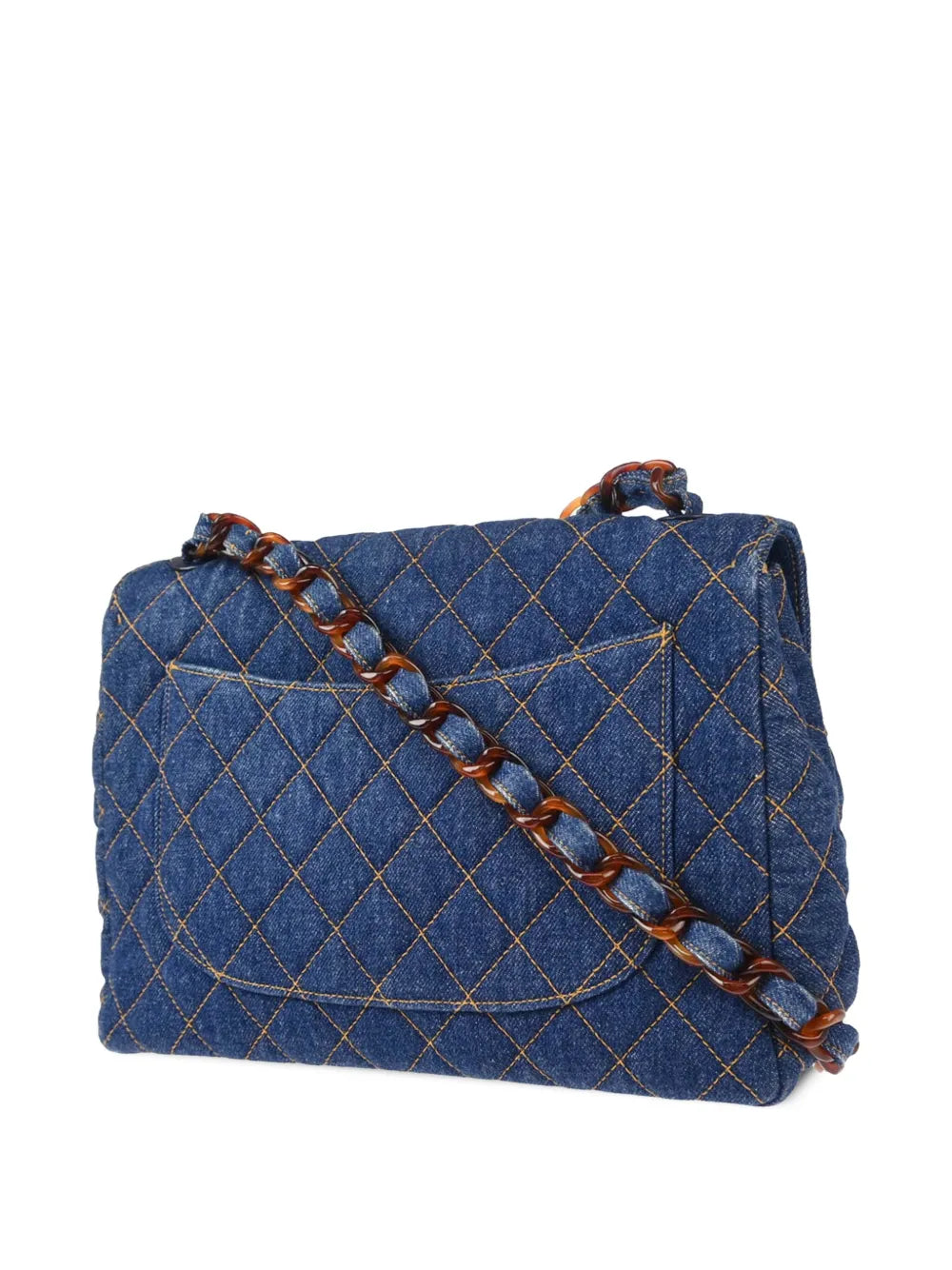 Pre-OwnedCHANEL Pre-Owned1997 denim diamond-quilted shoulder bag