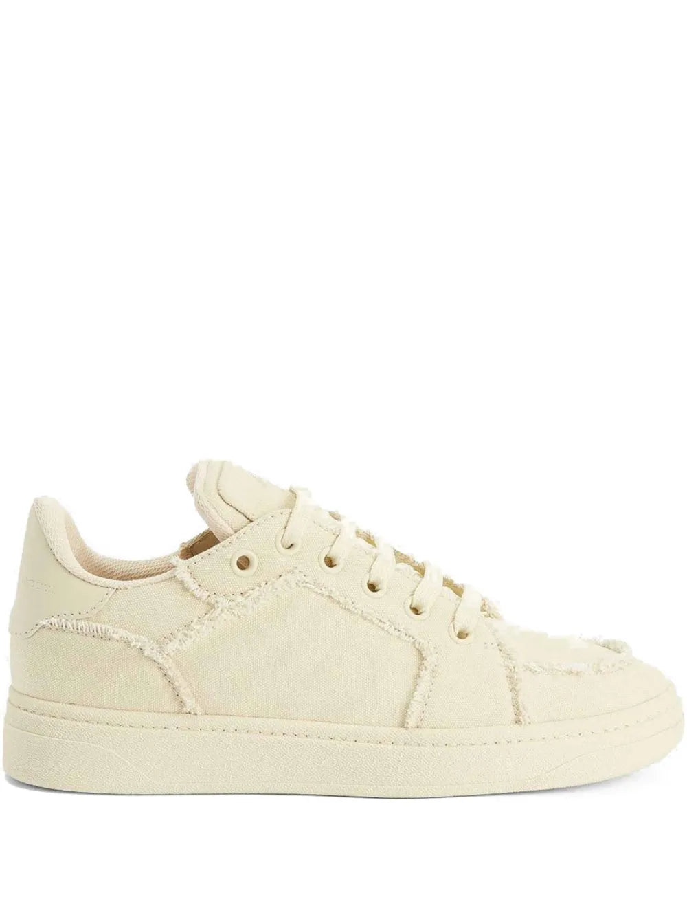 Giuseppe Zanotti Gz94 Frayed-Detail Lace-Up Low-Top Sneakers