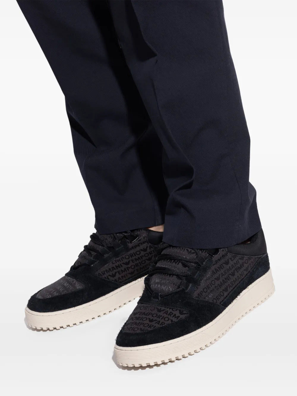 Emporio Armani Logo Jacquard Trainers