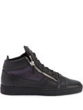 Giuseppe Zanotti Kriss Leather Mid-Top Sneakers