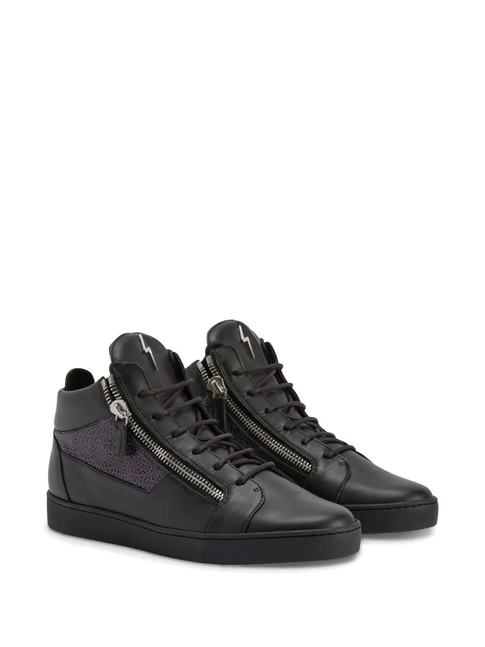 Giuseppe Zanotti Kriss Leather Mid-Top Sneakers