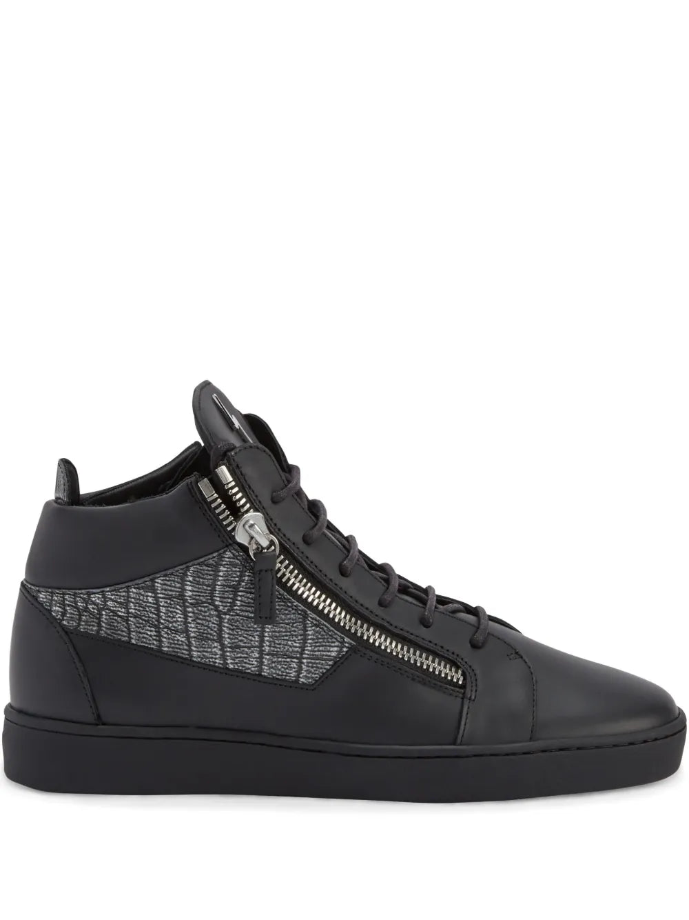 Giuseppe Zanotti Kriss Leather Mid-Top Sneakers