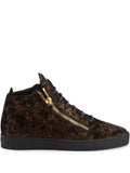 Giuseppe Zanotti Kriss Leather Mid-Top Sneakers