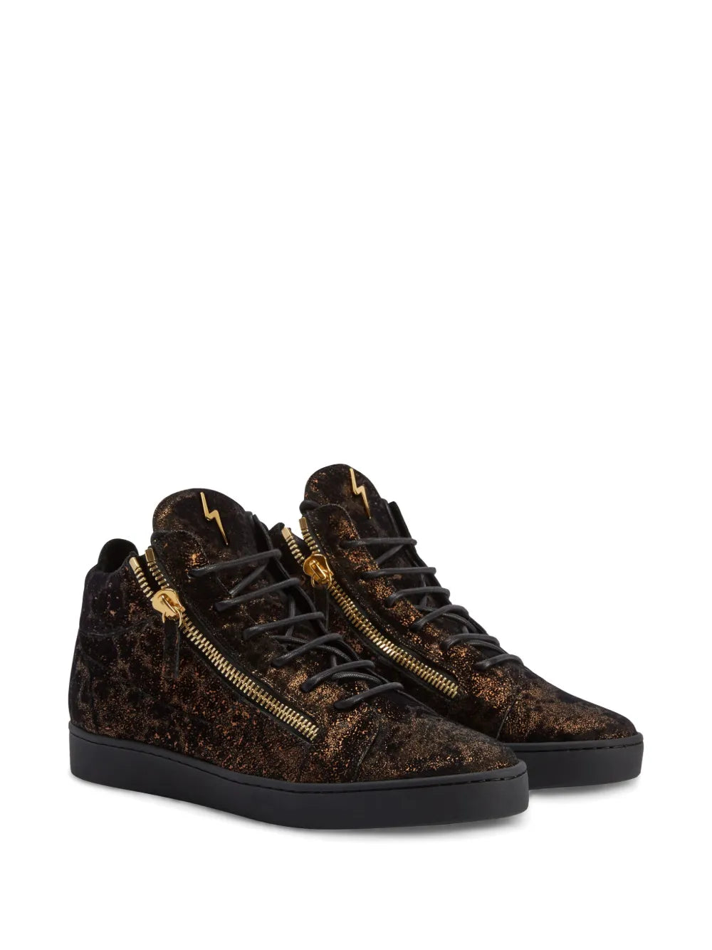 Giuseppe Zanotti Kriss Leather Mid-Top Sneakers