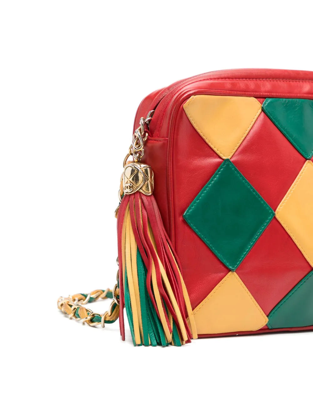 Pre-OwnedCHANEL Pre-OwnedHarlequin Tassel bag