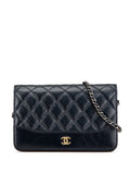 Pre-OwnedCHANEL Pre-Owned2019 Quilted Aged Calfskin Gabrielle Wallet On Chain crossbody bag