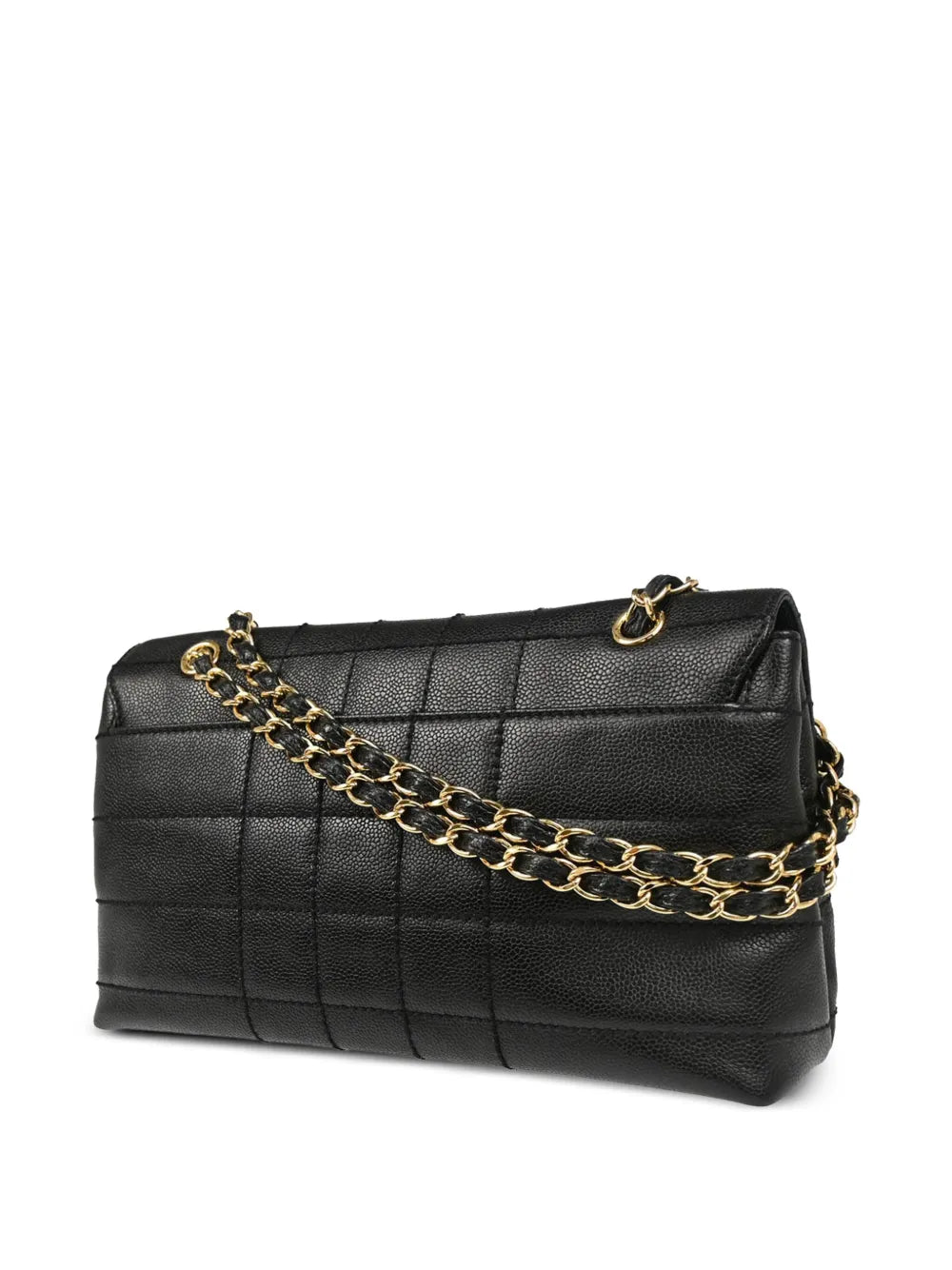 Pre-OwnedCHANEL Pre-Owned2002 Choco Bar-quilted shoulder bag
