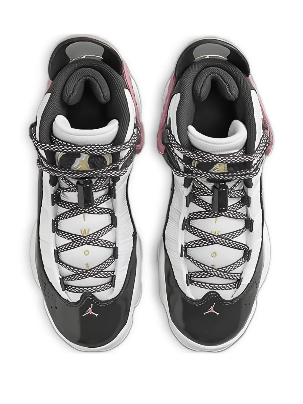 Jordan Jordan 6 Rings Gs White/Red Stardust/Vapor Green/Anthracite Sneakers