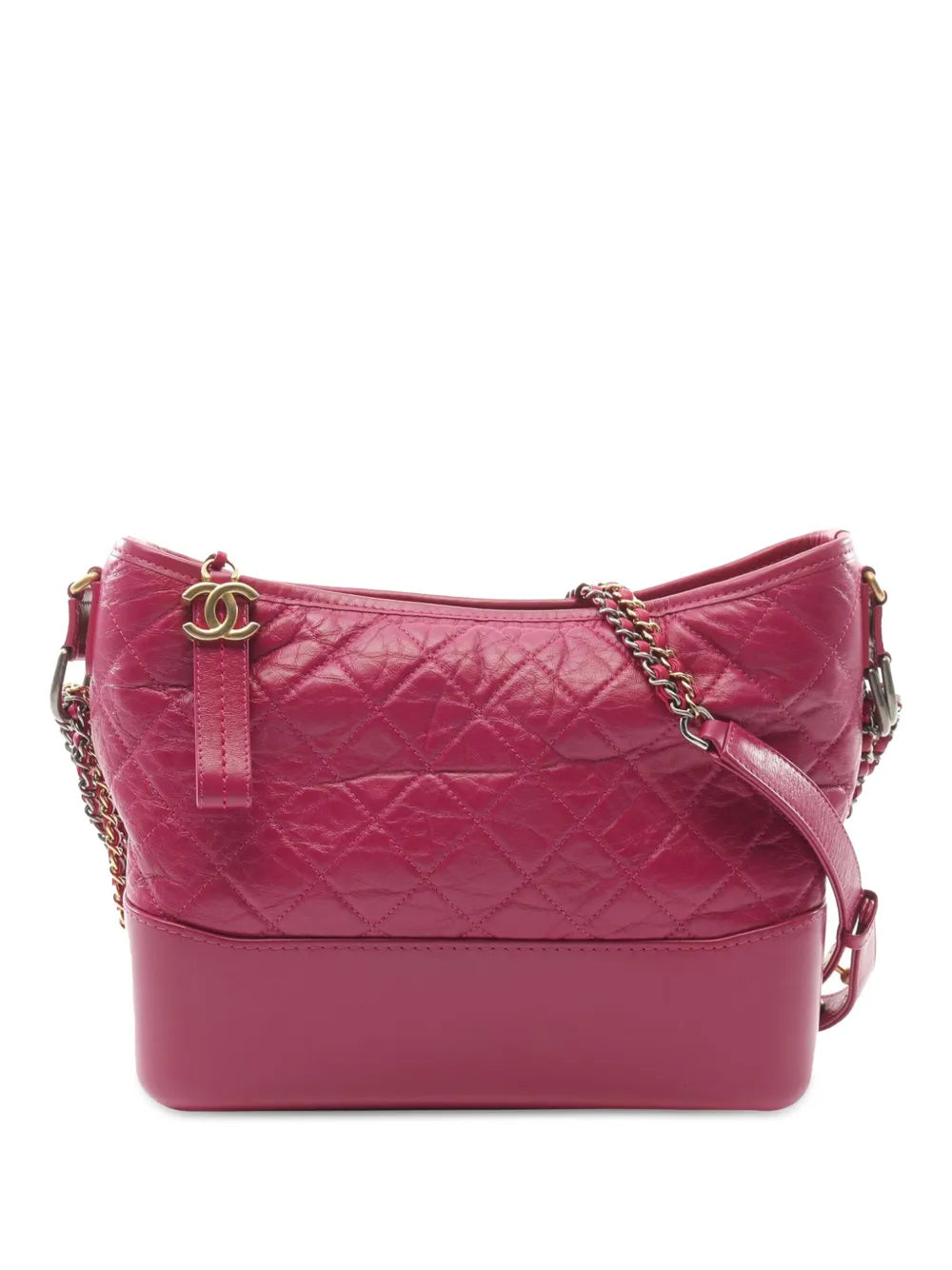Pre-OwnedCHANEL Pre-Owned2019 Medium Aged Calfskin Gabrielle crossbody bag