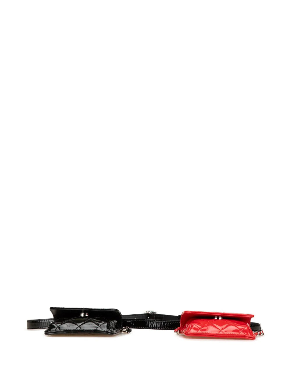 Pre-OwnedCHANEL Pre-Owned2019 Mini Patent in Love Double Flap belt bag
