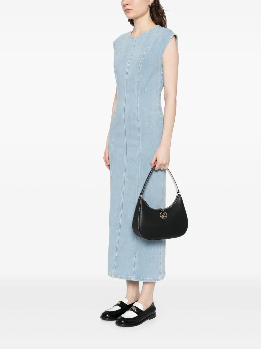 agn? b. leather shoulder bag